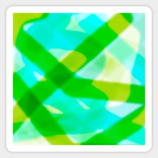 Bright green and blue Sticker